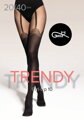 Damenstrumpfhose mit Strumpfhalter-Optik GIRL-UP 10 TRENDY 20/40 DEN Gatta