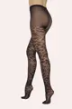 Elegante Damen Feinstrumpfhose mit Spitzenmuster CHANTILLY 30 DEN Knittex