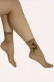 Feine Söckchen mit Schmetterling und Tattoo-Look FLOAT 20 DEN Knittex