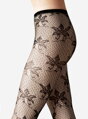 Damen Netzstrumpfhose mit großen Blumen PALERMO Lores