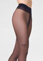 Transparente Strumpfhose mit Samt-Details ALLURE F13 Marilyn