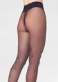 Transparente Strumpfhose mit Samt-Details ALLURE F13 Marilyn