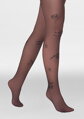 Transparente Strumpfhose mit Samt-Details ALLURE F13 Marilyn