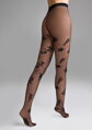 Feine gemusterte Strumpfhose mit Blumenmuster ALLURE G008 20 DEN Marilyn