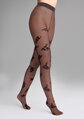 Feine gemusterte Strumpfhose mit Blumenmuster ALLURE G008 20 DEN Marilyn
