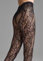 Netzstrumpfhose mit Blumen-Design CHARLY G001 Marilyn detail von hinten