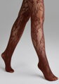 Netzstrumpfhose CHARLY G001 Marilyn chocolate Detail an den Füßen