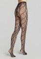 Gemusterte Netzstrumpfhose mit grafischem Design CHARLY I001 Marilyn
