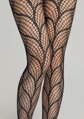 Gemusterte Netzstrumpfhose mit grafischem Design CHARLY I001 Marilyn