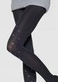 Schwarze Strumpfhose mit einzigartigem Sternenmuster EMMY D04 60 DEN Marilyn