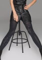 Schwarze Strumpfhose mit einzigartigem Sternenmuster EMMY D04 60 DEN Marilyn