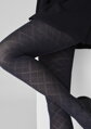 Feinstrumpfhose mit auffälligem Jacquard-Rautenmuster GRACE F02 Marilyn