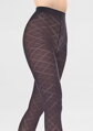 Feinstrumpfhose mit auffälligem Jacquard-Rautenmuster GRACE F02 Marilyn