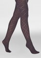 Feinstrumpfhose mit auffälligem Jacquard-Rautenmuster GRACE F02 Marilyn