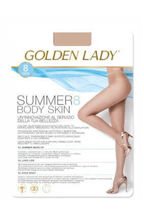 Sommer Strumpfhose SUMMER BODY SKIN 8 DEN Golden Lady