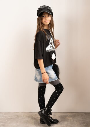 Kinderstrumpfhose für Mädchen mit Sternen-Design TWILIGHT 50 DEN Knittex