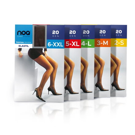 Bequeme Damenstrumpfhose bis Größe XXL ELASTIL 20 DEN Knittex